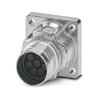 Phoenix Contact - Rundsteckverbinder, Einbau (ohne Leitung) Gerätesteckverbinder M17-7ES1N8AW500S Vorderwand