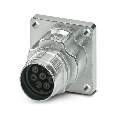 Phoenix Contact - Rundsteckverbinder, Einbau (ohne Leitung) Gerätesteckverbinder M17-7ES1N8AW600S Vorderwand
