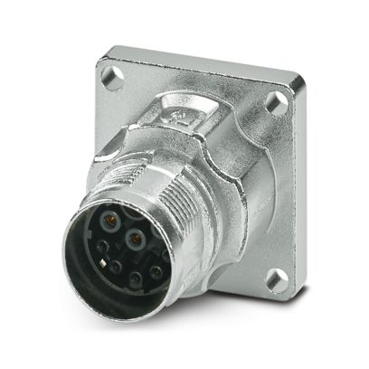 Phoenix Contact - Rundsteckverbinder, Einbau (ohne Leitung) Gerätesteckverbinder M17-8ES1N8AW600S Vorderwand