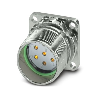 Phoenix Contact - Rundsteckverbinder, Einbau (ohne Leitung) Gerätesteckverbinder M23-07S1N8AW500S Vorderwand