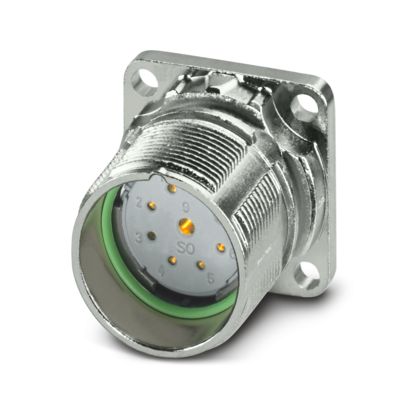 Phoenix Contact - Rundsteckverbinder, Einbau (ohne Leitung) Gerätesteckverbinder M23-09S1N8AWB00S Vorderwand