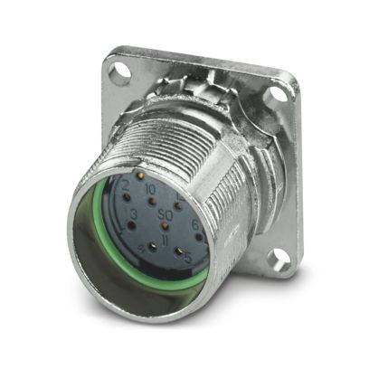 Phoenix Contact - Rundsteckverbinder, Einbau (ohne Leitung) Gerätesteckverbinder M23-12S1N8AW600S Vorderwand