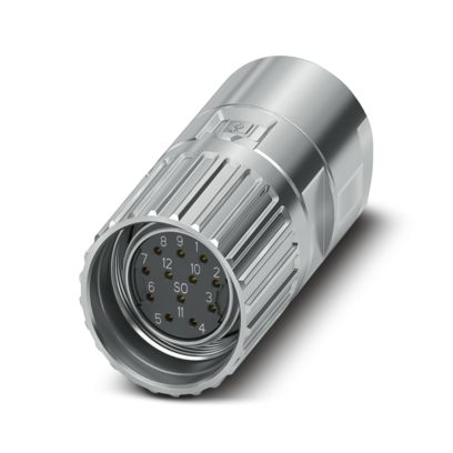 Phoenix Contact - Rundsteckverbinder, feldkonfektionierbar (Industriesteckverbinder) Kabelsteckverbinder M23-12S2N128004 − 1 Stück