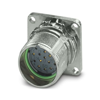 Phoenix Contact - Rundsteckverbinder, Einbau (ohne Leitung) Gerätesteckverbinder M23-17S1N8AW600S Vorderwand