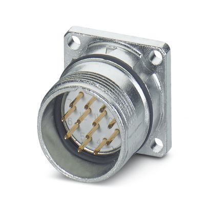 Phoenix Contact - Rundsteckverbinder, feldkonfektionierbar (Industriesteckverbinder) Gerätesteckverbinder RC-12P1N8AWA00X Vorderwand − 40 Stück