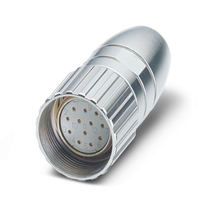 Phoenix Contact - Rundsteckverbinder, feldkonfektionierbar (Industriesteckverbinder) Kabelsteckverbinder RC-12S1N8A80LAX − 20 Stück