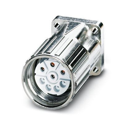 Phoenix Contact - Rundsteckverbinder, feldkonfektionierbar (Industriesteckverbinder) Gerätesteckverbinder SF-5ES1N8AY000X Vorderwand m. Mutter