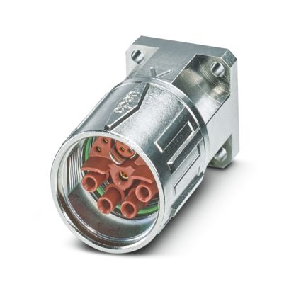 Phoenix Contact - Rundsteckverbinder, Einbau (ohne Leitung) Gerätesteckverbinder SH-8ESC58AY000S Vorderwand m. Mutter