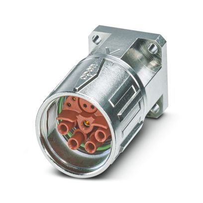 Phoenix Contact - Rundsteckverbinder, Einbau (ohne Leitung) Gerätesteckverbinder SH-8ESS48AY000S Vorderwand m. Mutter