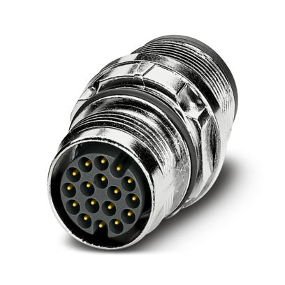 Phoenix Contact - Rundsteckverbinder, Einbau (mit Leitung) Gerätesteckverbinder ST-17P1N8A6100SX Vorderwand