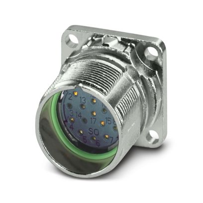 Phoenix Contact - Rundsteckverbinder, Einbau (ohne Leitung) Gerätesteckverbinder M23-16S1N8AWB00S Vorderwand