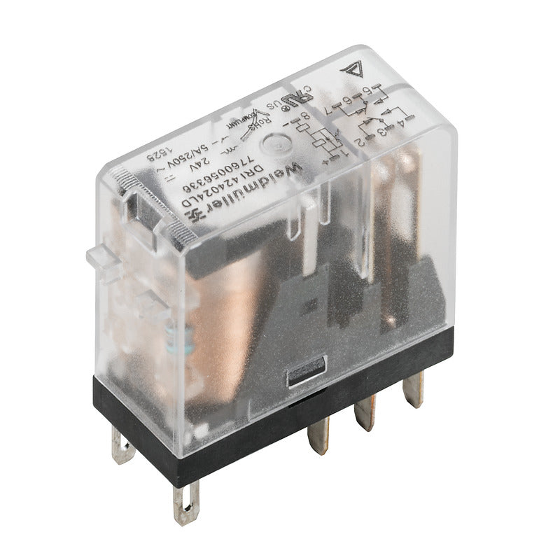 Weidmüller - Schaltrelais Miniatur-Industrierelais DRI424048LD 48VDC 2Wechsler − 20 Stück