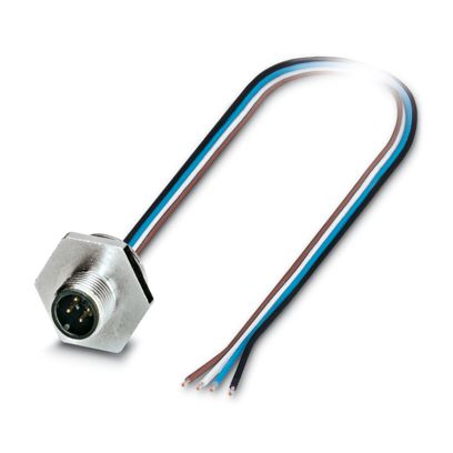 Phoenix Contact - Rundsteckverbinder, feldkonfektionierbar (Industriesteckverbinder) Gerätesteckverbinder SACC-E-M12MS#1238773 Vorderwand