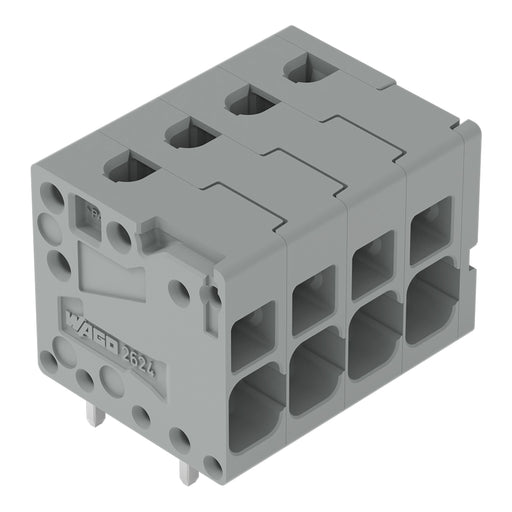 WAGO - Leiterplattenklemme 2624-1104/000-004 4mm² − 100 Stück