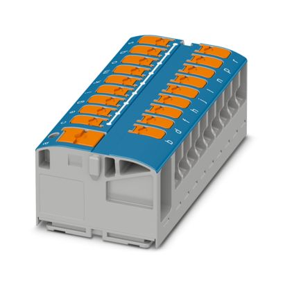 Phoenix Contact - Durchgangs-Reihenklemme Verteilerblock PTVFIX 6/18X2,5 BU − 20 Stück