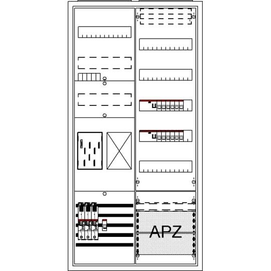Striebel&John - Zähler-Komplettschrank Komplettschrank BA27CB6V APBKE-IA271Z1R1V5A2