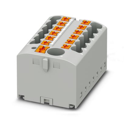 Phoenix Contact - Durchgangs-Reihenklemme Verteilerblock PTFIX 6/12X2,5 GY-EX − 8 Stück