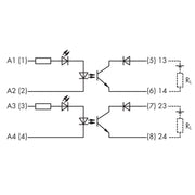 WAGO - Optokoppler Optokopplermodul 857-1494 DC 24 V,lichtgrau