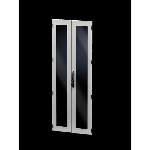 Rittal - Tür/Bedientableau (Schaltschrank) Stahlblech-Sichttür DK 5301.437 vertikal geteilt