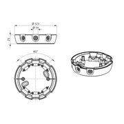 BEG Brück Electronic - Zubehör/Ersatzteile für Bewegungsmelder Sockel IP54 92386 weiß