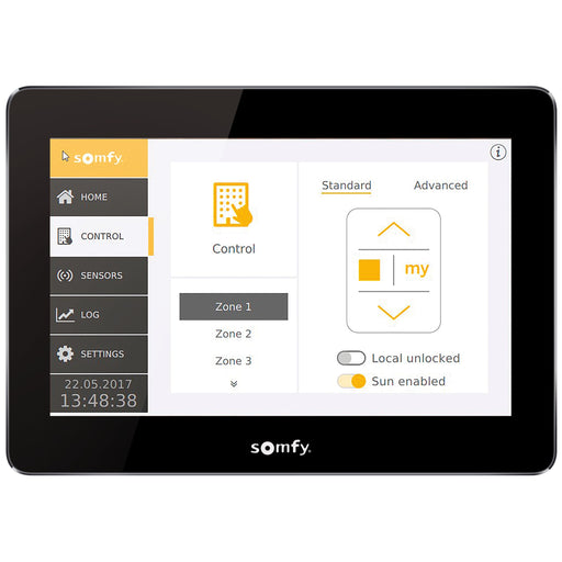 Somfy - Jalousiesteuerung Sonnenschutzsteuerung 1822637 TouchDispl.IB+ 4Zone