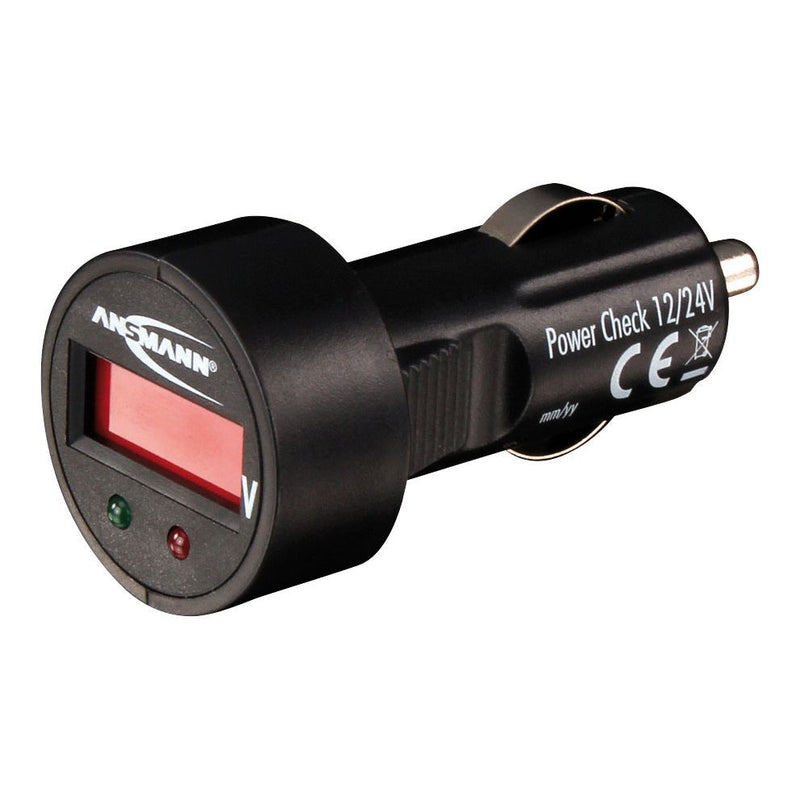 Hückmann - Zubehör/Ersatzteile für Batterie/Akku/Ladegerät Testgerät Spannungskontr. Powercheck 12/24V 12V, 24V Batterien  − 1 Stück