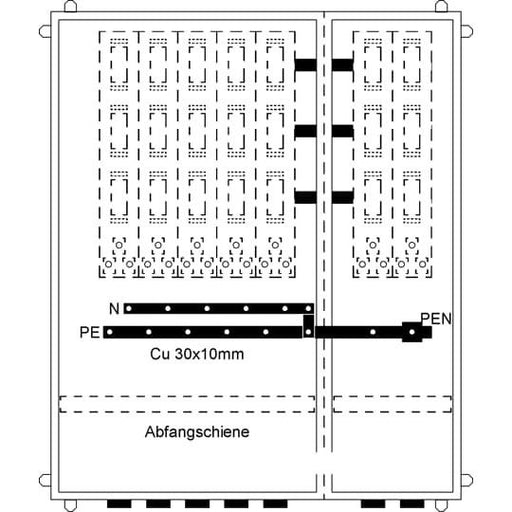 Striebel&John - Zähler-Komplettschrank Hausanschlussschrank KS877AL