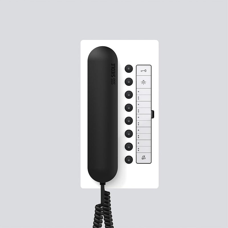 Siedle&Söhne - Innenstation für Türkommunikation Bus-Telefon Comfort BTC 850-02 WH/S Weiß-Hochglanz