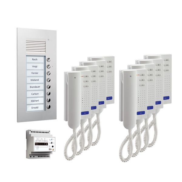 TCS Tür Control - Türsprech-Set Paketlösung PPU08-EN/02 UP 8WE