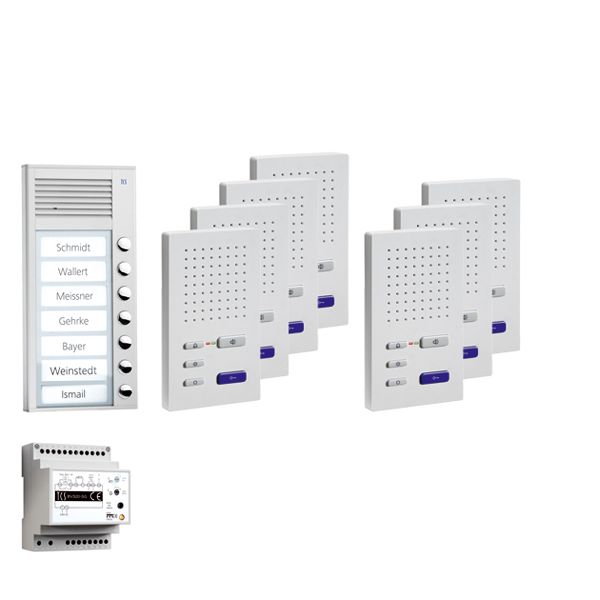 TCS Tür Control - Türsprech-Set Paketlösung AP 7WE PPAF07-EN/02 z.hörerl.Freisprech