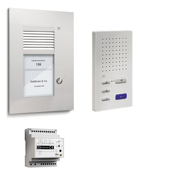 TCS Tür Control - Türsprech-Set Paketlösung PSU2210-0000 Freispr. 1 Taste UP