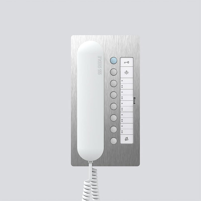 Siedle&Söhne - Innenstation für Türkommunikation Bus-Telefon Comfort BTC 850-02 E/W Edelstahl/weiß