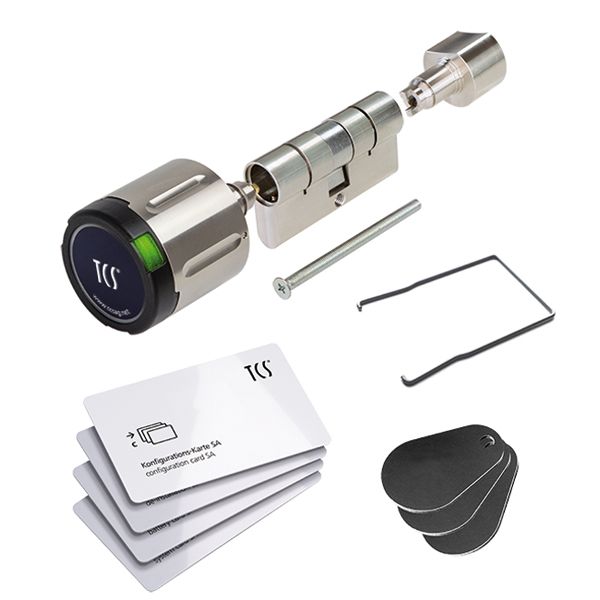 TCS Tür Control - Zutrittskontrollsystem Elektron.Knaufzylinder 817-003-3545 IP56 Set 35/45