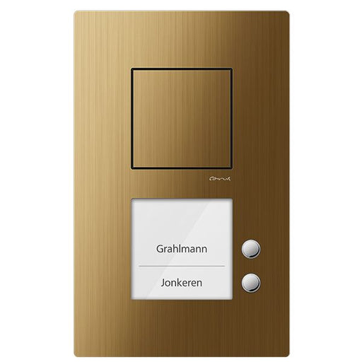 TCS Tür Control - Türstation für Türkommunikation Carus Audio Außenstation CAE1002-0151 1-reihig bronze