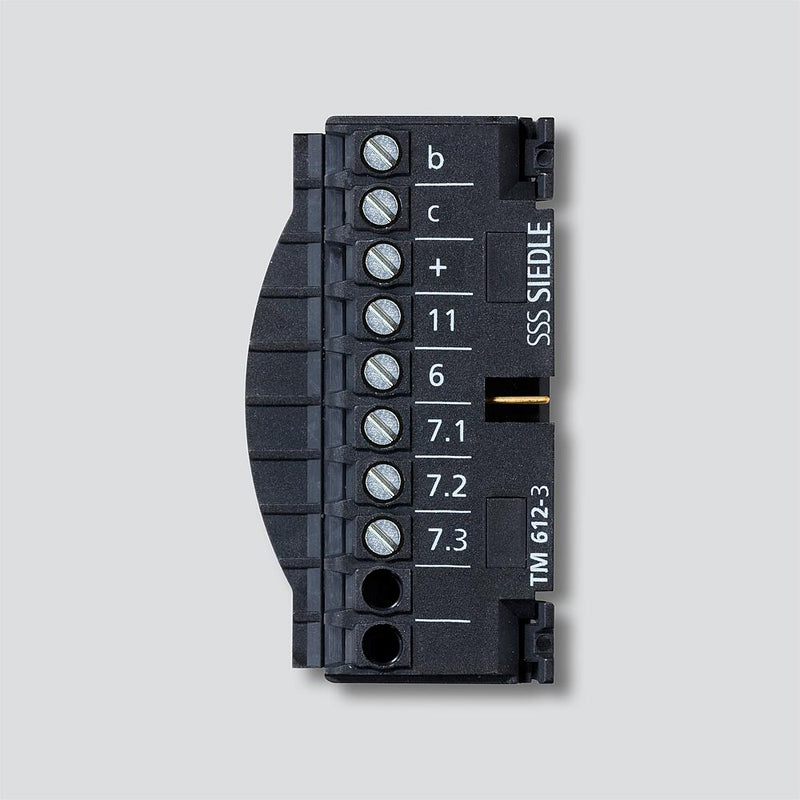Siedle&Söhne - Zubehör/Ersatzteile für Türkommunikation Klemmblock TM 612-3 Schwarz