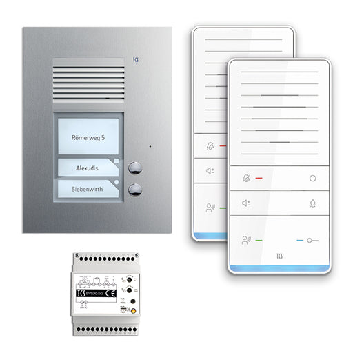 TCS Tür Control - Türsprech-Set audio:pack Unterputz f.2WE PAUF021/001 m. Außenstation PUK − 1 Stück