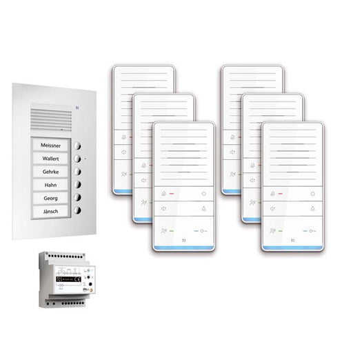 TCS Tür Control - Türsprech-Set audio:pack Unterputz f.6WE PAUF061/001 m. Außenstation PUK