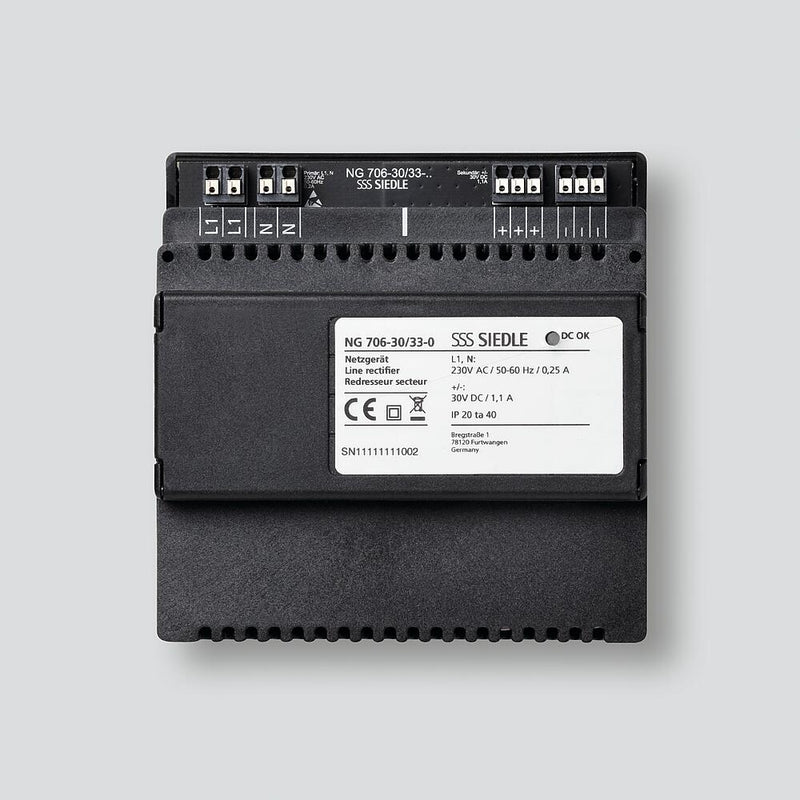Siedle&Söhne - Netzgerät für Türkommunikation Netzgerät NG 706-30/33-0 Schwarz − 1 Stück