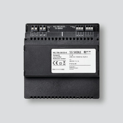 Siedle&Söhne - Netzgerät für Türkommunikation Netzgerät NG 706-30/33-0 Schwarz − 1 Stück