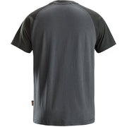 Snickers Workwear - T-Shirt 2-Farben T-Shirt 25505804008 XXL,stahlgr-schw