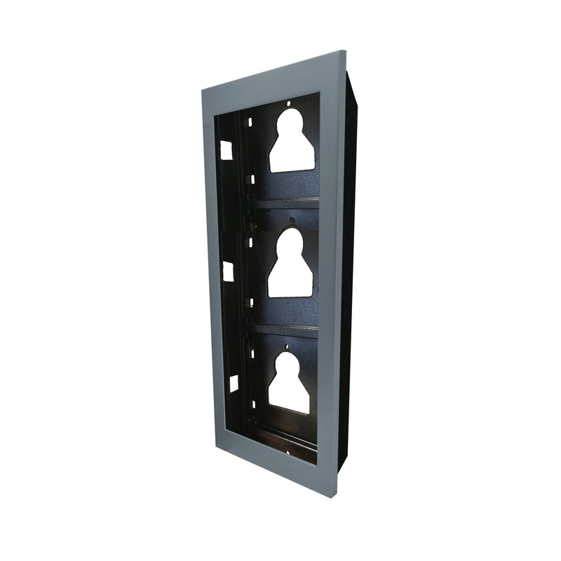 Comelit - Montageelement für Türstation Montagerahmen Ultra UP UT9163 3 Module, Alu