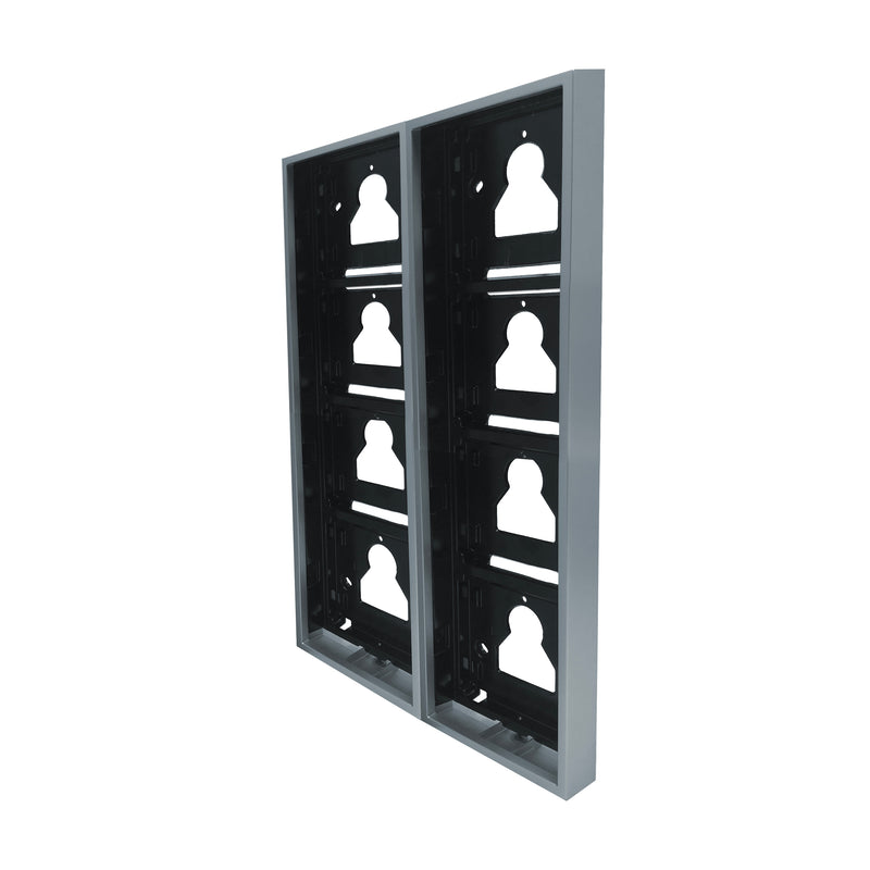 Comelit - Montageelement für Türstation AP-Gehäuse Ultra UT9178 8 Module, Alu