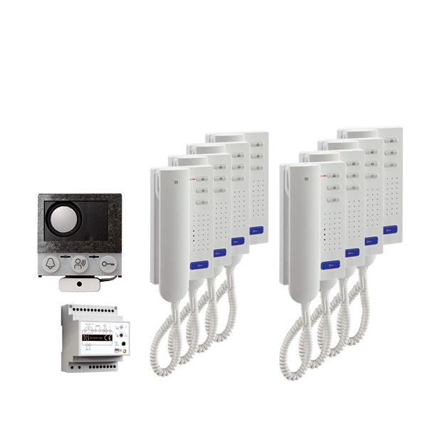 TCS Tür Control - Türsprech-Set audio:pack Einbau PAIH080/004 für 8 Wohneinheit