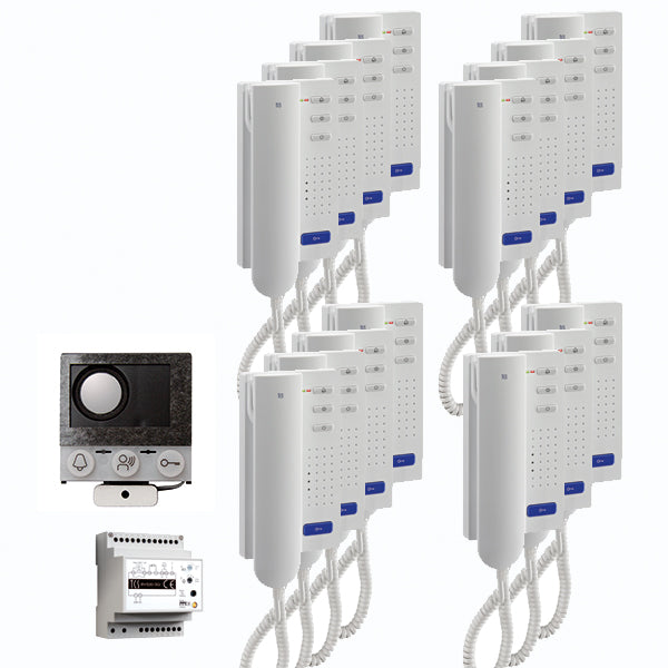 TCS Tür Control - Türsprech-Set audio:pack Einbau PAIH150/004 für 15 Wohneinheit