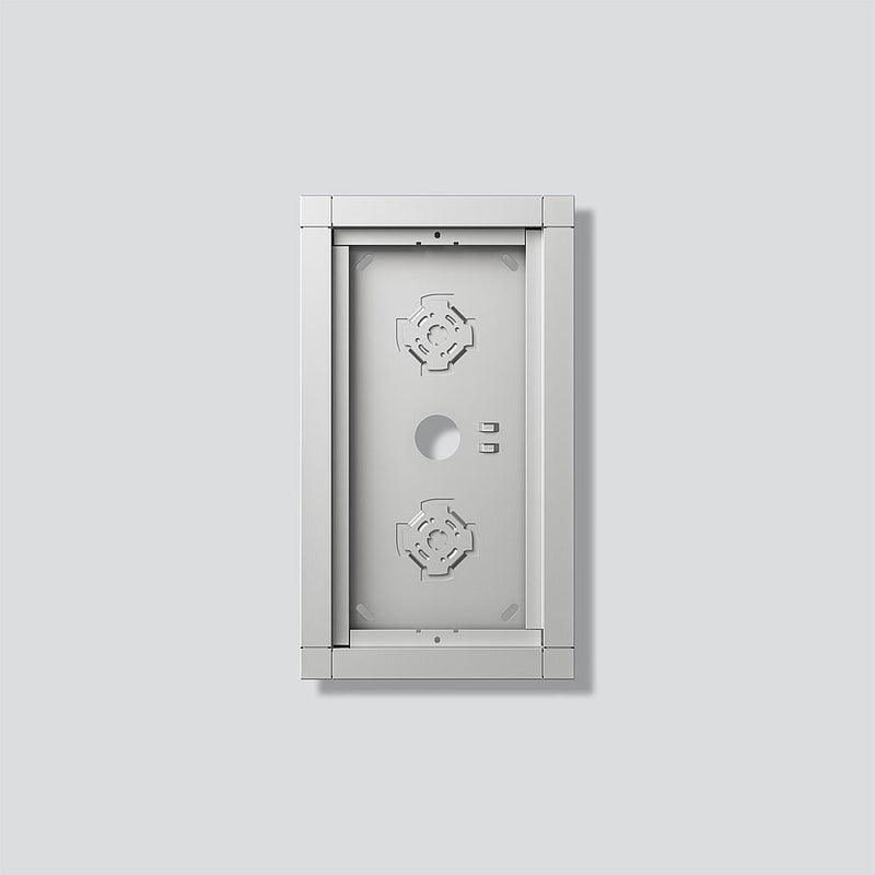 Siedle&Söhne - Montageelement für Türstation Gehäuse-Aufputz GA 612-2/1-01 SM Silber-Metallic − 1 Stück