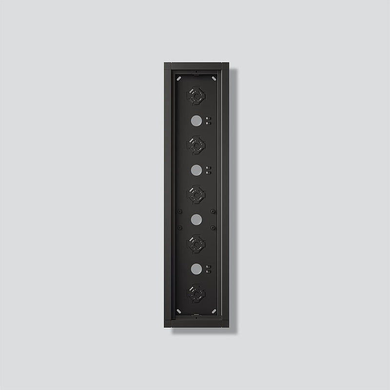 Siedle&Söhne - Montageelement für Türstation Gehäuse-Aufputz GA 612-5/1-01 DG Dunkelgrau-Glimmer