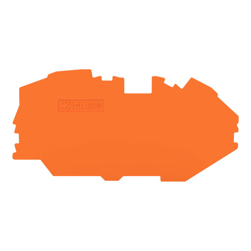 WAGO - Abschluss- und Zwischenplatte für Reihenklemme Abschluss-/Zwischenplatte 2216-7692 1mm orange − 20 Stück