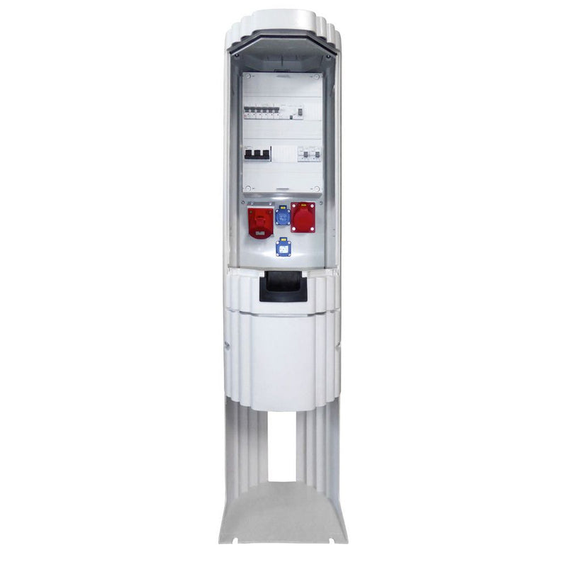 GSAB Elektrotechnik - Anschlussschrank Poller rund mit Sockel 36P1400MFP32162S Ges.-Höhe 1411mm