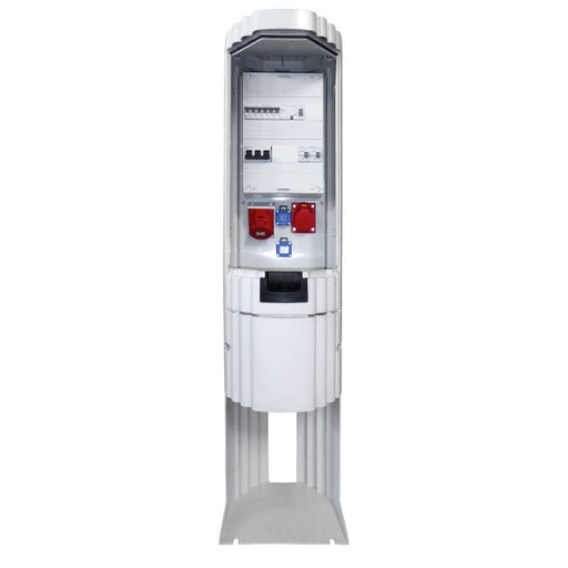GSAB Elektrotechnik - Anschlussschrank Poller rund mit Sockel 36P1400MFP32162S Ges.-Höhe 1411mm