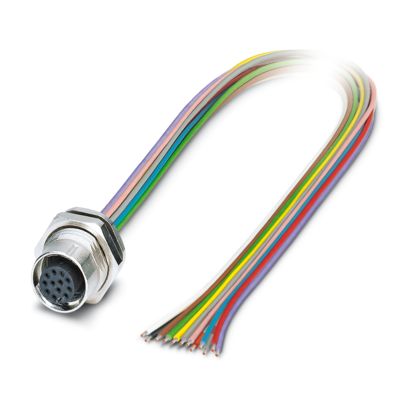 Phoenix Contact - Patchkabel Kupfer Gerätesteckverbinder SACC-DSI-M12#1239856 Hinterwand